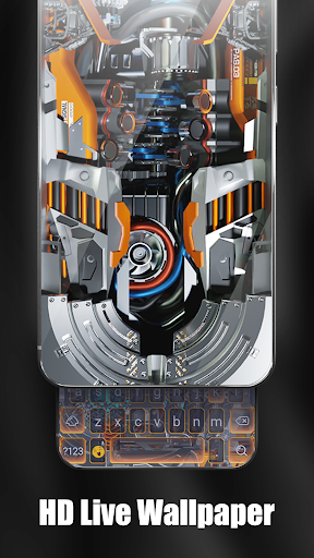 Futuristic 3D Tech Wallpaper screenshot 7