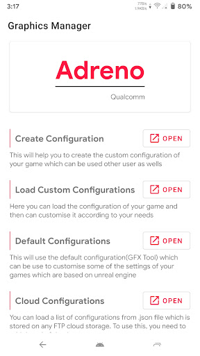 Graphics Manager : GFX Addon screenshot 1