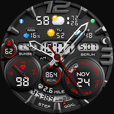 PER32 Ultra Hybrid Watch Face screenshot 24