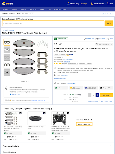 NAPA PROLink screenshot 9