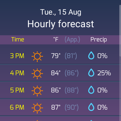 SkyHalo Weather for Wear OS screenshot 3