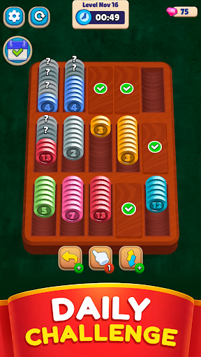 Pocket Sort: Coin Merge Puzzle screenshot 2