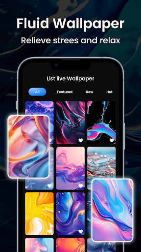 Magic Fluid Live Wallpapers 5D screenshot 3