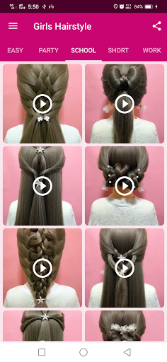 Girls Hairstyle Step By Step screenshot 2