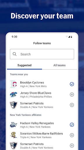 MiLB screenshot 1