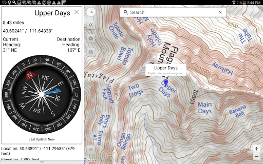 Wasatch Backcountry Skiing Map screenshot 11