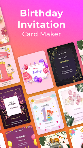 Birthday Invitation Card Maker screenshot 23