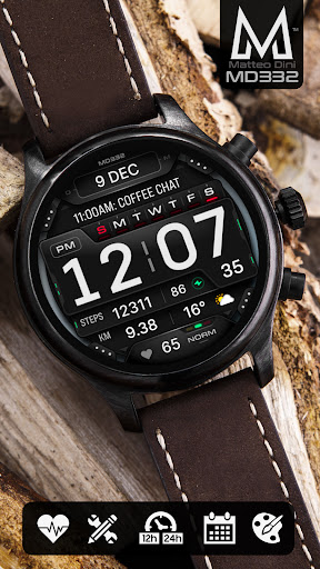 MD332 Digital watch face screenshot 6