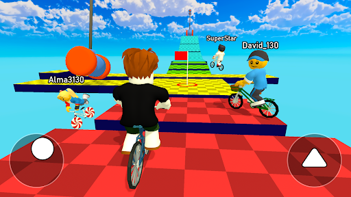 Obby bike: Parkour Adventure screenshot 4