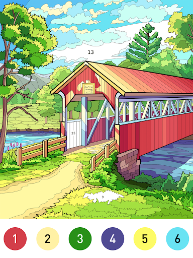 Nostalgia Color by number game screenshot 13