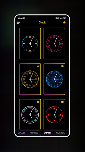 Neon Clock Wallpaper screenshot 4