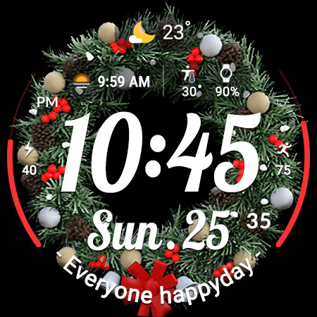ACRO Happy Christmas Watchface screenshot 12