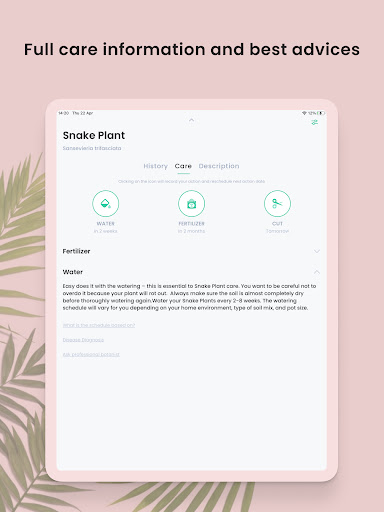 PlantIn Plant Identifier, Care screenshot 3