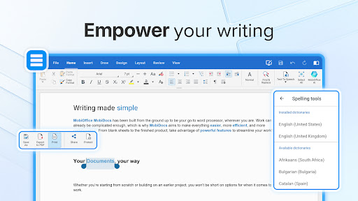 MobiOffice: Word, Sheets, PDF screenshot 4