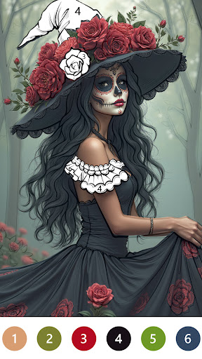 Macabre Color Paint By Number screenshot 1