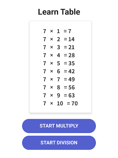 Times Table  - Learn Math screenshot 10