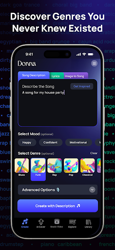 Donna AI Song & Music Maker screenshot 1