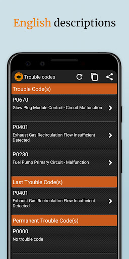 OBD2 Car Scanner - EOBD Facile screenshot 4