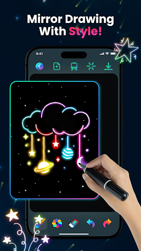 Magic Doodle: Glow Art Drawing screenshot 2