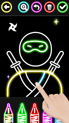 Boys Ninja Coloring & Memory screenshot 21