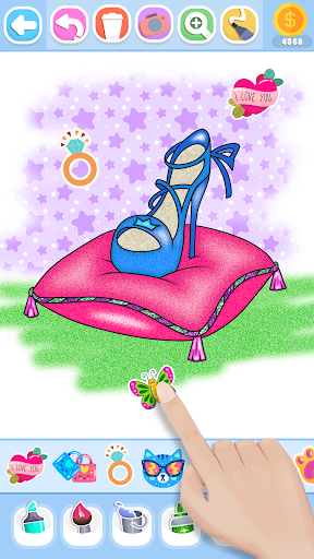 Glitter Beauty Coloring Pages screenshot 26