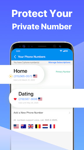 Second Number for Call & Text screenshot 1