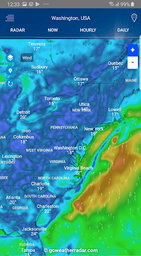Weather Radar - Windy, rain ra screenshot 4