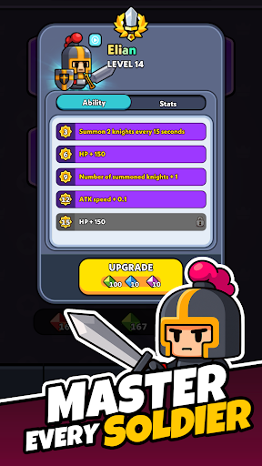 Tiny Warriors Rush - Idle TD screenshot 2