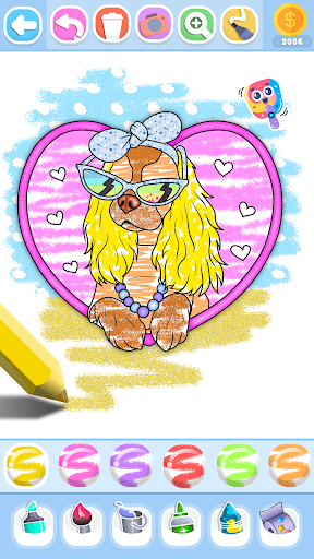 Glitter Beauty Coloring Pages screenshot 10