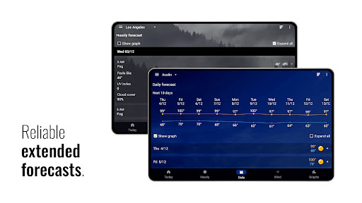 Transparent clock and weather screenshot 12