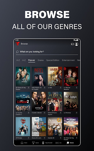 Telemundo: Series y TV en vivo screenshot 12
