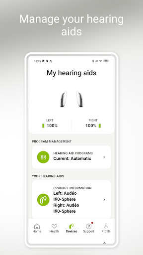 myPhonak screenshot 2