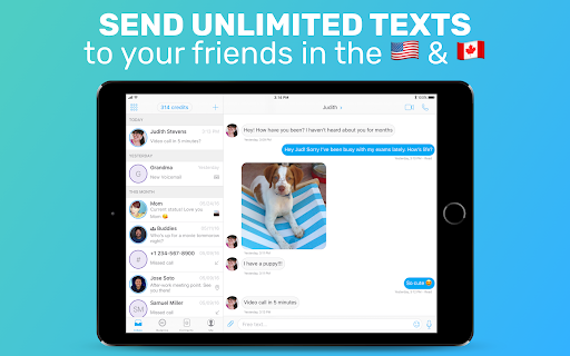 FreeTone Calls & Texting screenshot 1