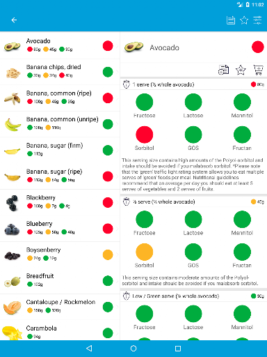 Monash University FODMAP diet screenshot 3