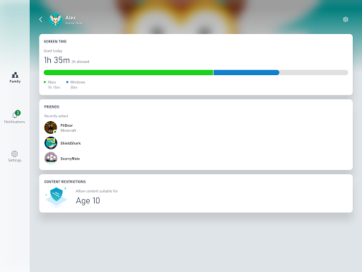 Xbox Family Settings screenshot 7