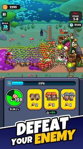 Tiny Warriors Rush - Idle TD screenshot 10