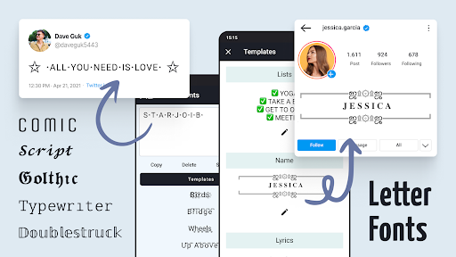 Letter Fonts - Stylish Text screenshot 2