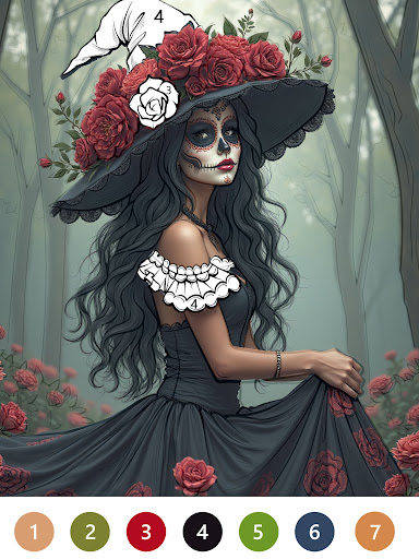 Macabre Color Paint By Number screenshot 2