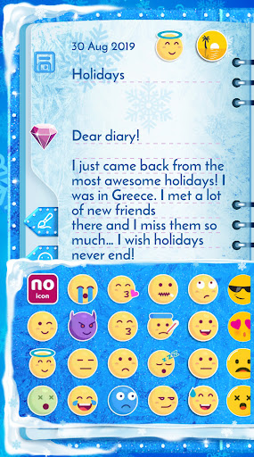 Winter Princess Diary: Lock screenshot 8