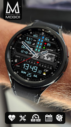 MD301 Hybrid watch face screenshot 10