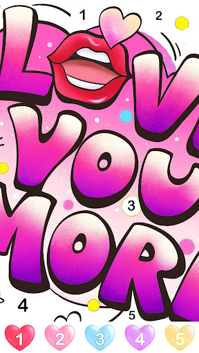 Graffiti Quote Color by number screenshot 15