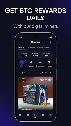 GoMining: Mining, Using BTC screenshot 4