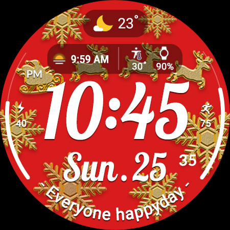 ACRO Happy Christmas Watchface screenshot 16