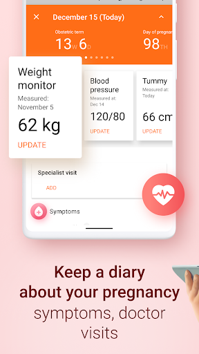 Pregnancy and Due Date Tracker screenshot 1