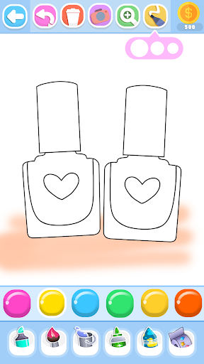 Glitter Beauty Coloring Pages screenshot 2
