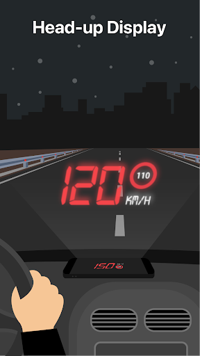 GPS Speedometer : Odometer HUD screenshot 2