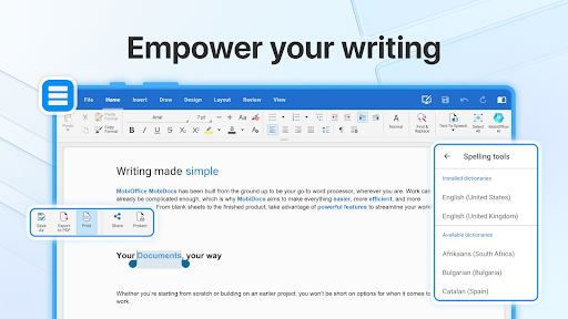 MobiOffice: Word, Sheets, PDF screenshot 18
