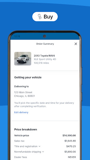 Carvana: Buy/Sell Used Cars screenshot 1