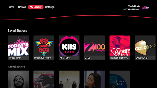 iHeartRadio for Google TV screenshot 2