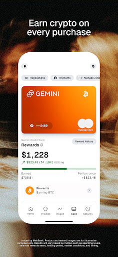 Gemini Markets & Credit Card screenshot 2